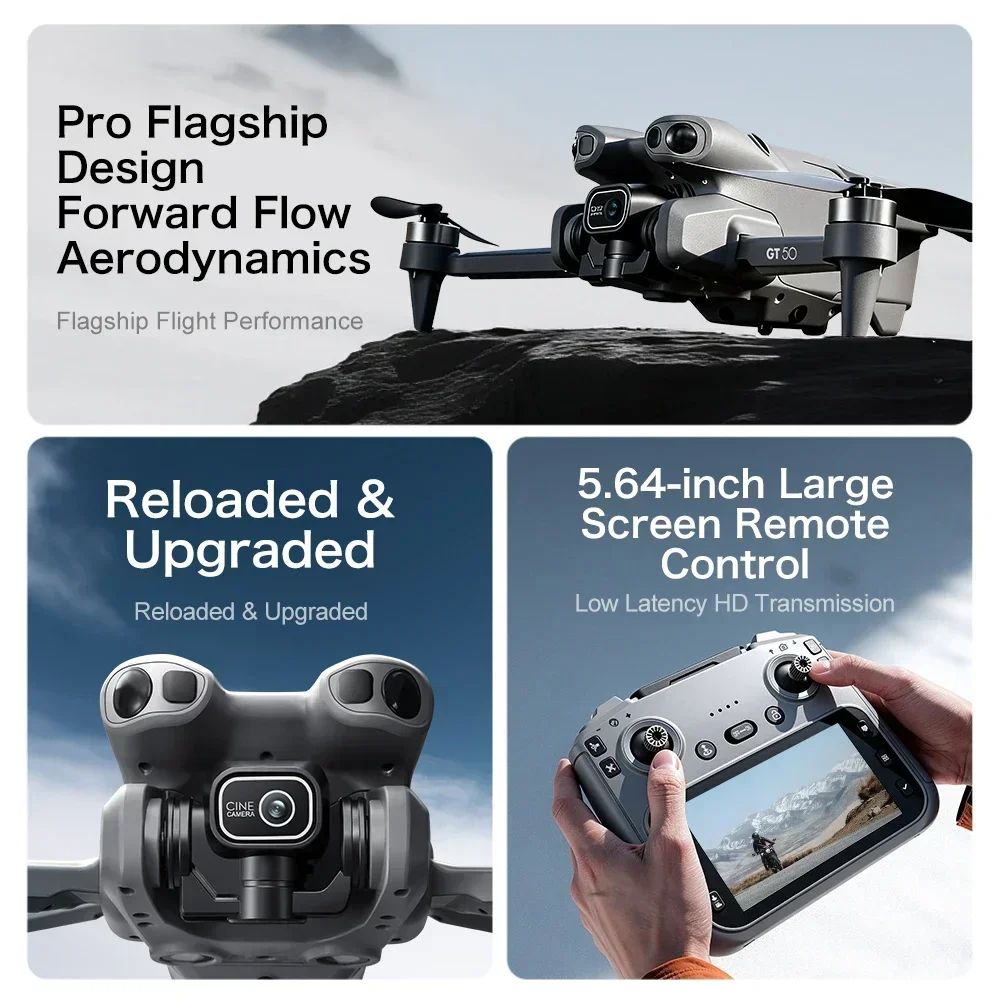 GT50 โดรนบังคับวิทยุแบบควอดคอป - Fpv Brushless Rc Drone 4K บทวิจารณ์และราคา