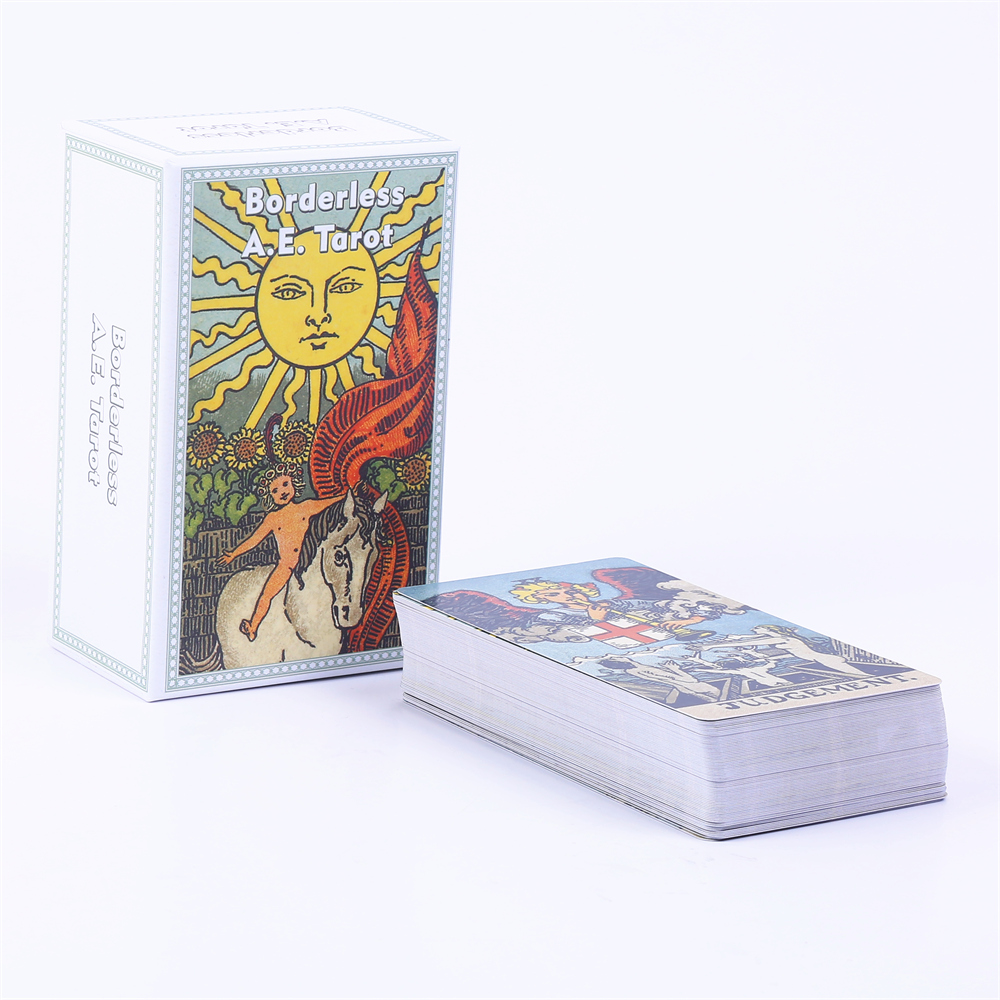 12*7ซม. ไร้ขอบดาดฟ้าไพ่ทาโรต์แ - Tarot Cards Deck With Guidebook บทวิจารณ์และราคา